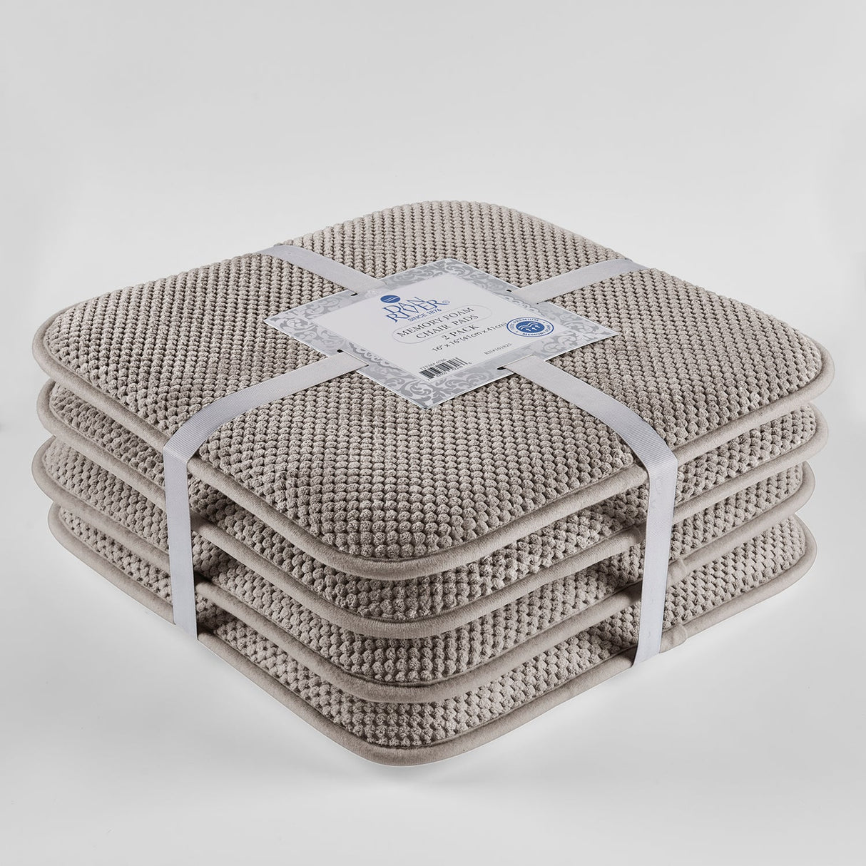 Dan River 2-4 Pack Memory Foam Non-Slip 16x16'' Chair Cushion Pad from Bed Bath Fashions