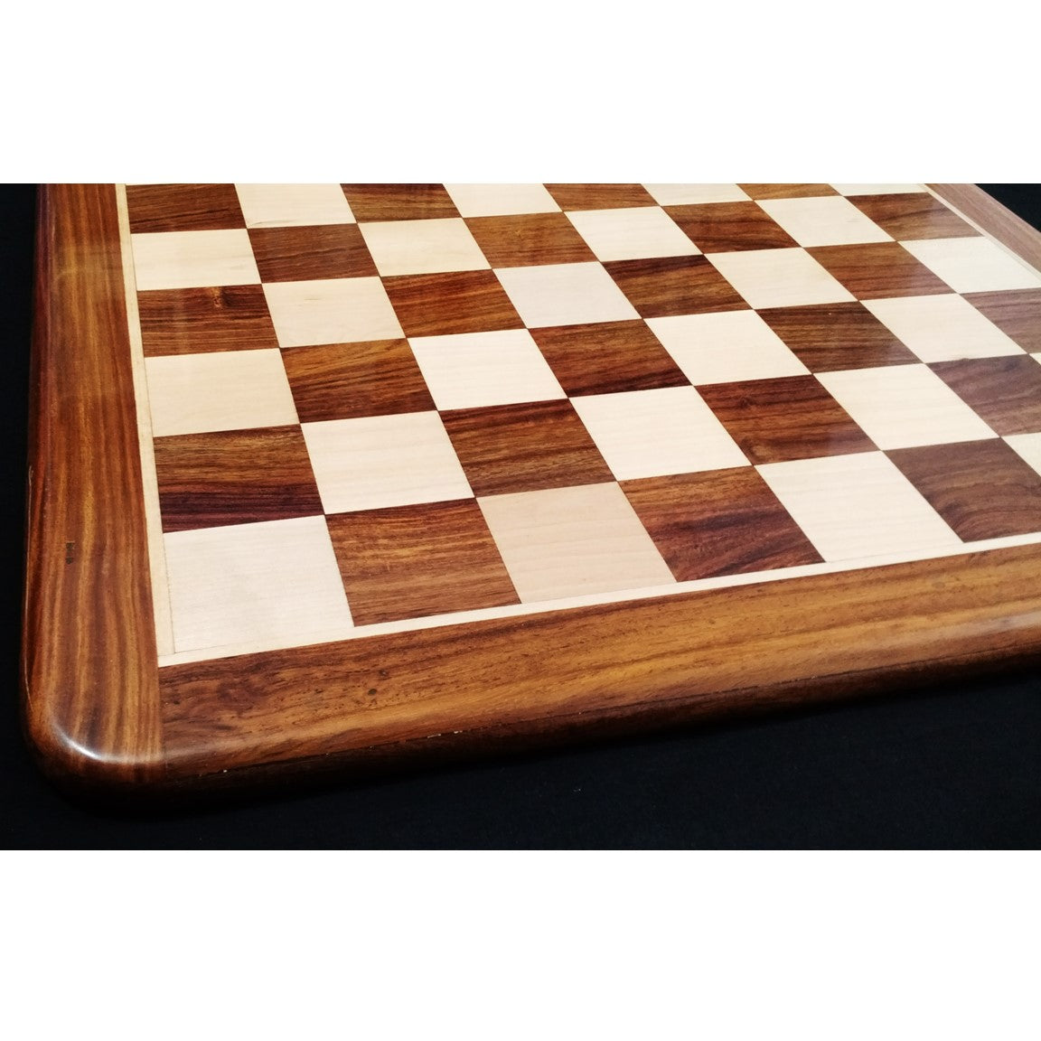 Inlaid 19" Wood Chess board -Golden Rosewood & Maple Wood From Royal Chess Mall