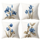 Blue Flowers Cushion Covers from Moderny