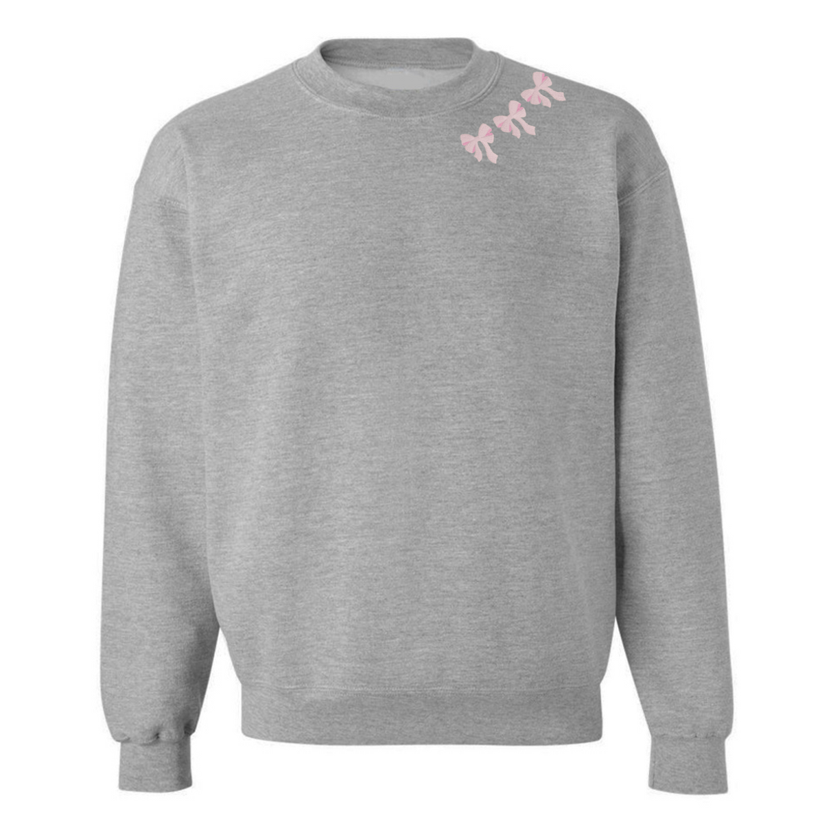 Embroidered 'Bow Collar' Crewneck Sweatshirt from United Monograms