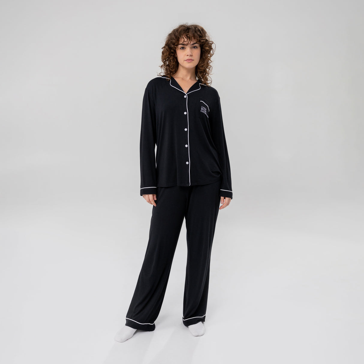Women's Luxe Bamboo Long PJ Set from Hotel Collection