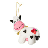 Felt Cow Ornament from Upavim Crafts