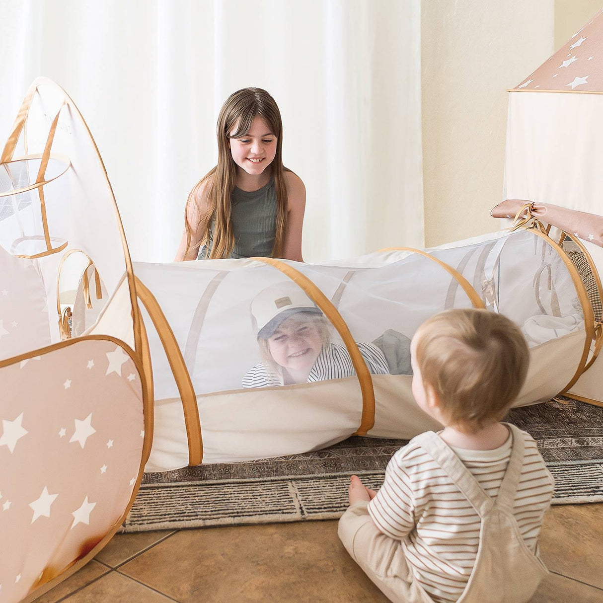 Tiny Land® Compact Adventure 3-in-1 Play Tunnel With no Balls From Tiny Land