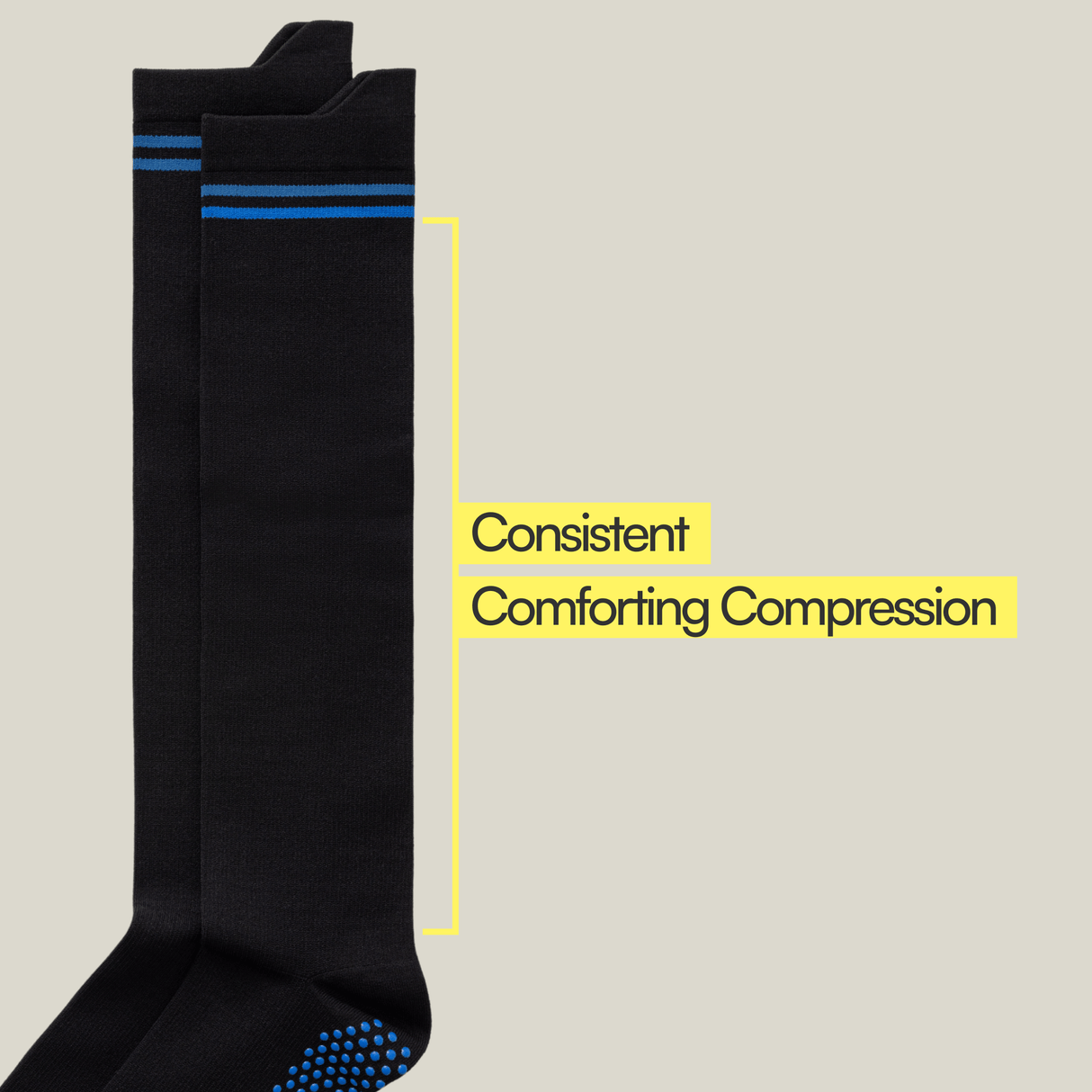 Big-Grip No-Slip Compression Socks: 3-Pack from Joe & Bella