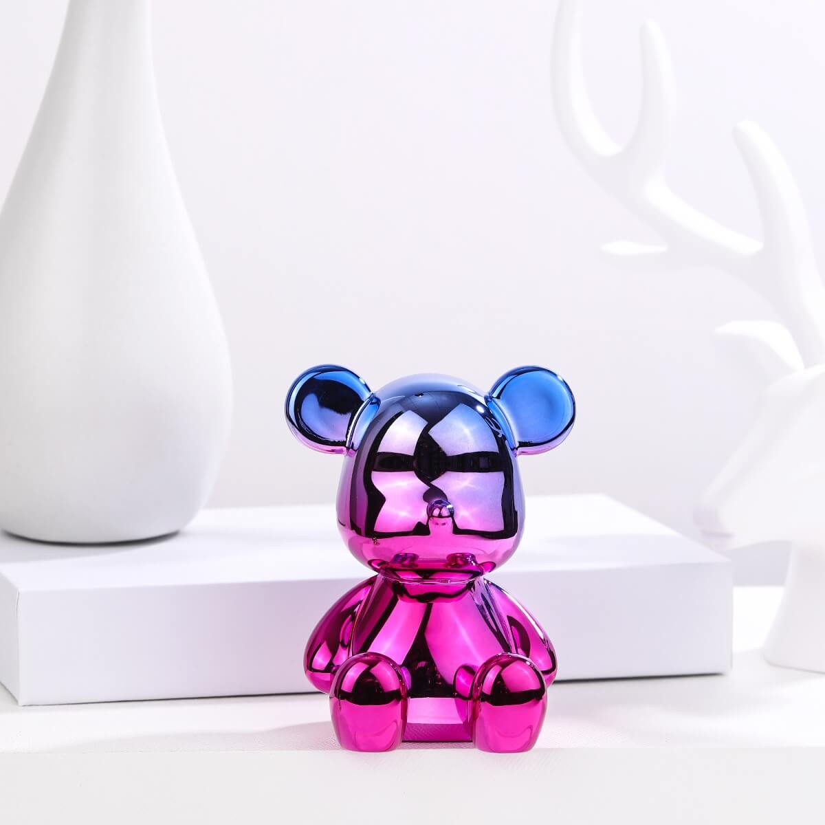 Gradient Mini Art Bear Figurine from Moderny