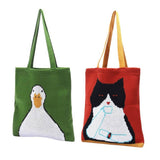 CUTE KNIT ANIMAL TOTE BAG from Ashlen