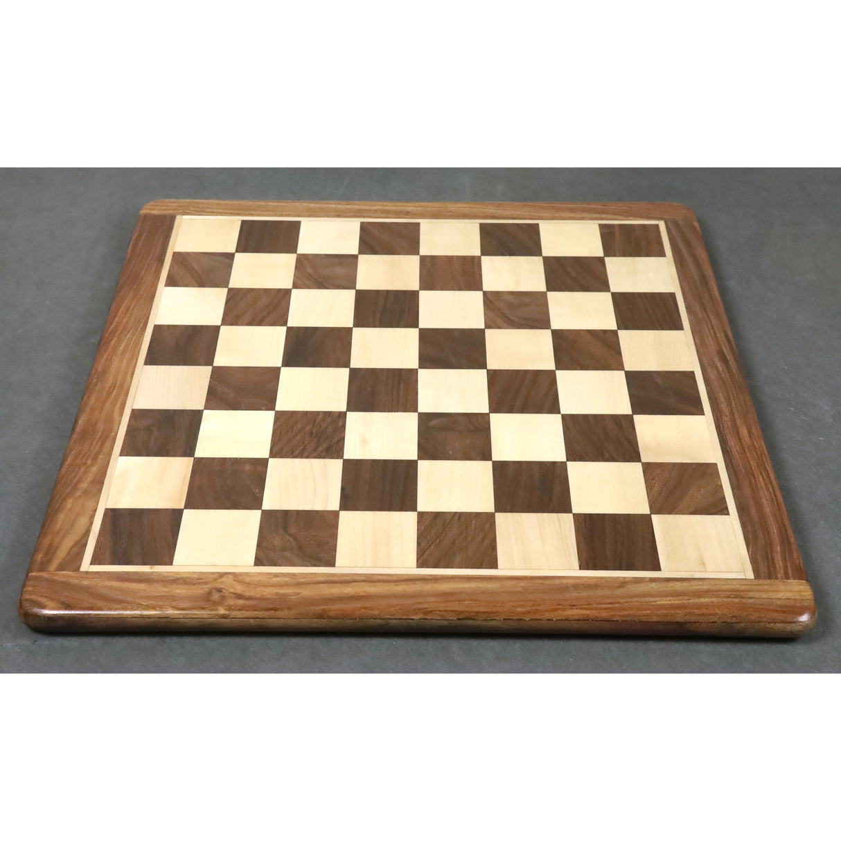21 inches Large Chess board in Golden Rosewood & Maple Wood - 55 mm Square from Royal Chess Mall