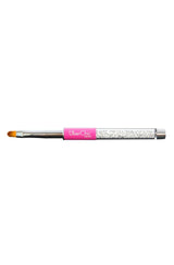 Oval Gel Clean Up Brush - Pink From UberChic Beauty