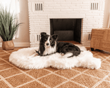 PupRug by Paw.com™ Faux Fur Orthopedic Dog Bed - Curve Polar White from Paw.com