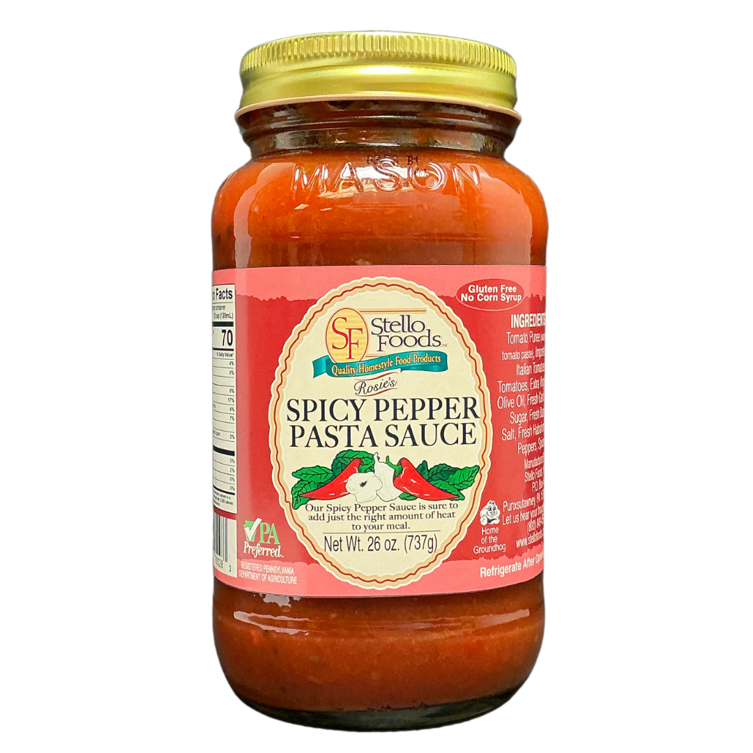 Stello Foods - Rosie's Spicy Pepper Pasta Sauce 26 oz from Stello Foods