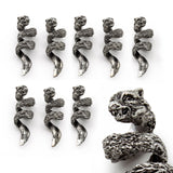Fenrir Beard Rings (Silver - 8) from Norse Tradesman