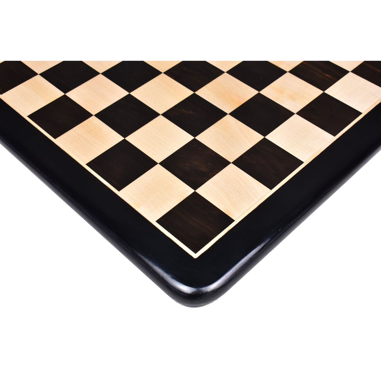Solid 19" Inlaid Ebony & Maple Wood Chess board - Square of 50 mm From Royal Chess Mall