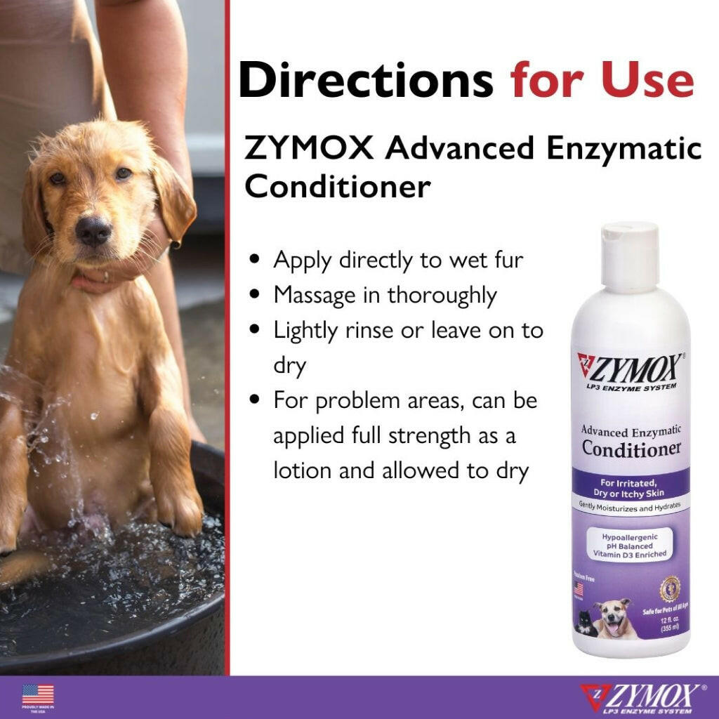 Zymox Advanced Enzymatic Oatmeal Cat & Dog Conditioner from HardyPaw