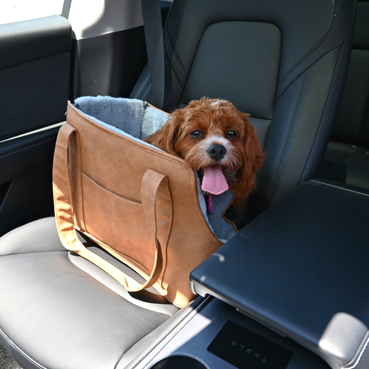 PupTote™ 3-in-1 Faux Leather Dog Carrier Bag - Black From Paw.com