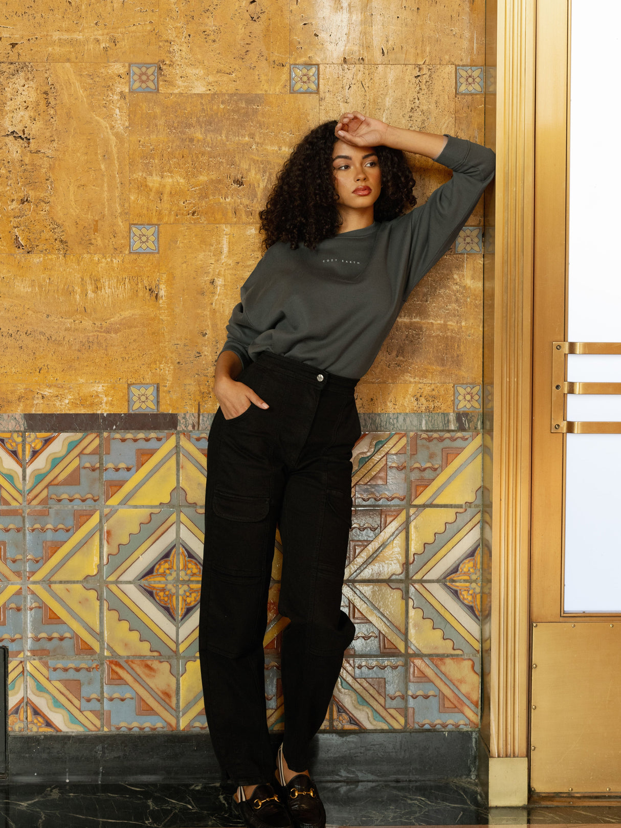 Women's CityScape Crewneck from Cozy Earth
