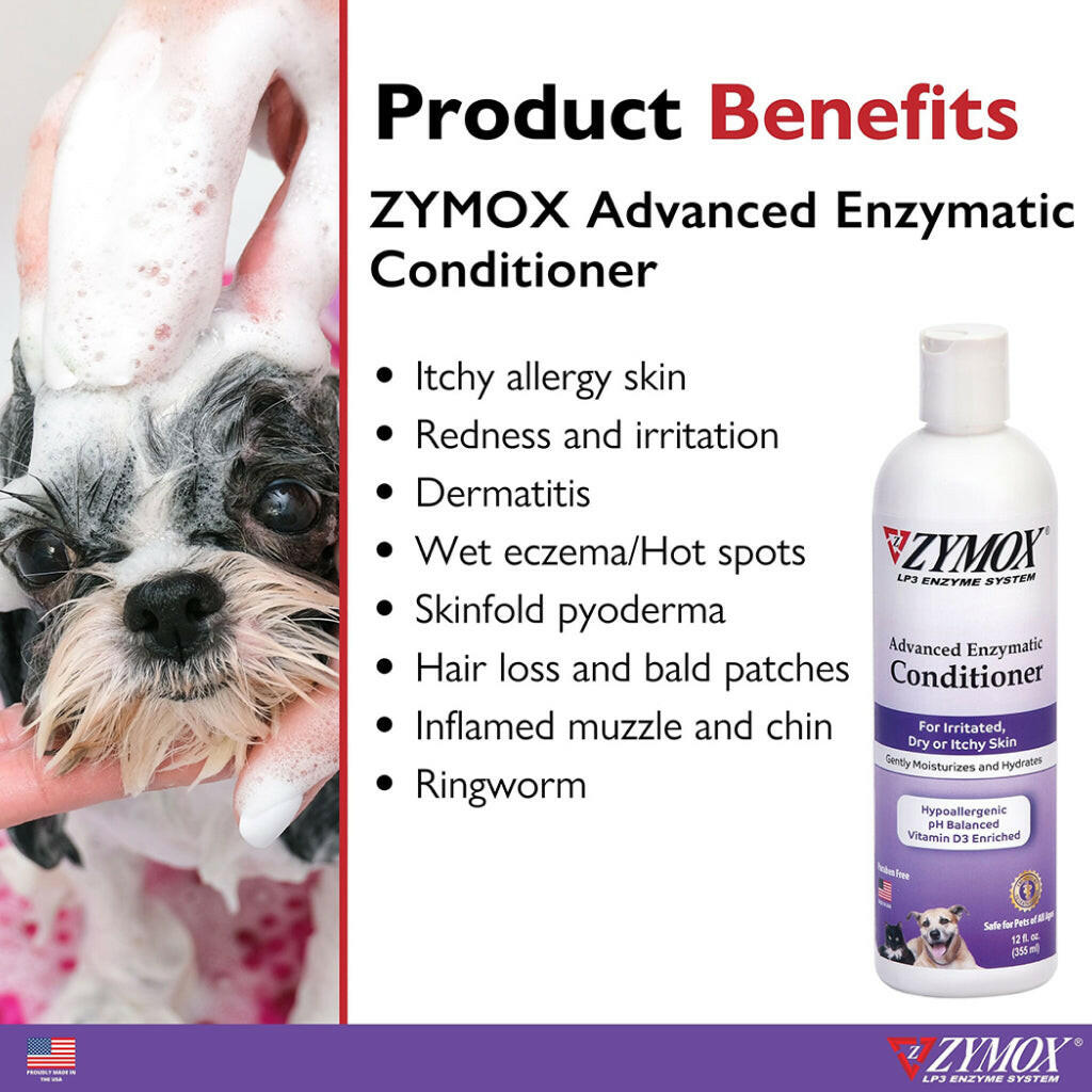 Zymox Advanced Enzymatic Oatmeal Cat & Dog Conditioner from HardyPaw