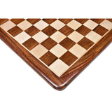 Inlaid Wood Chess board -Golden Rosewood & Maple Wood 17" - 45 mm square From Royal Chess Mall