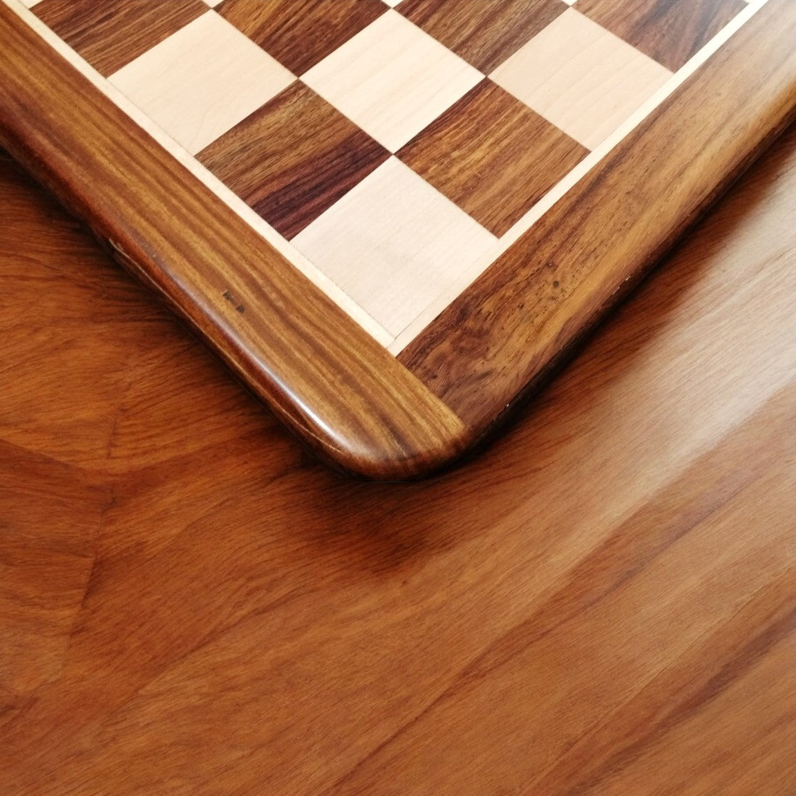 Inlaid 19" Wood Chess board -Golden Rosewood & Maple Wood From Royal Chess Mall