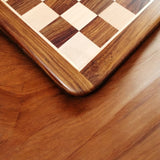 Inlaid 19" Wood Chess board -Golden Rosewood & Maple Wood From Royal Chess Mall