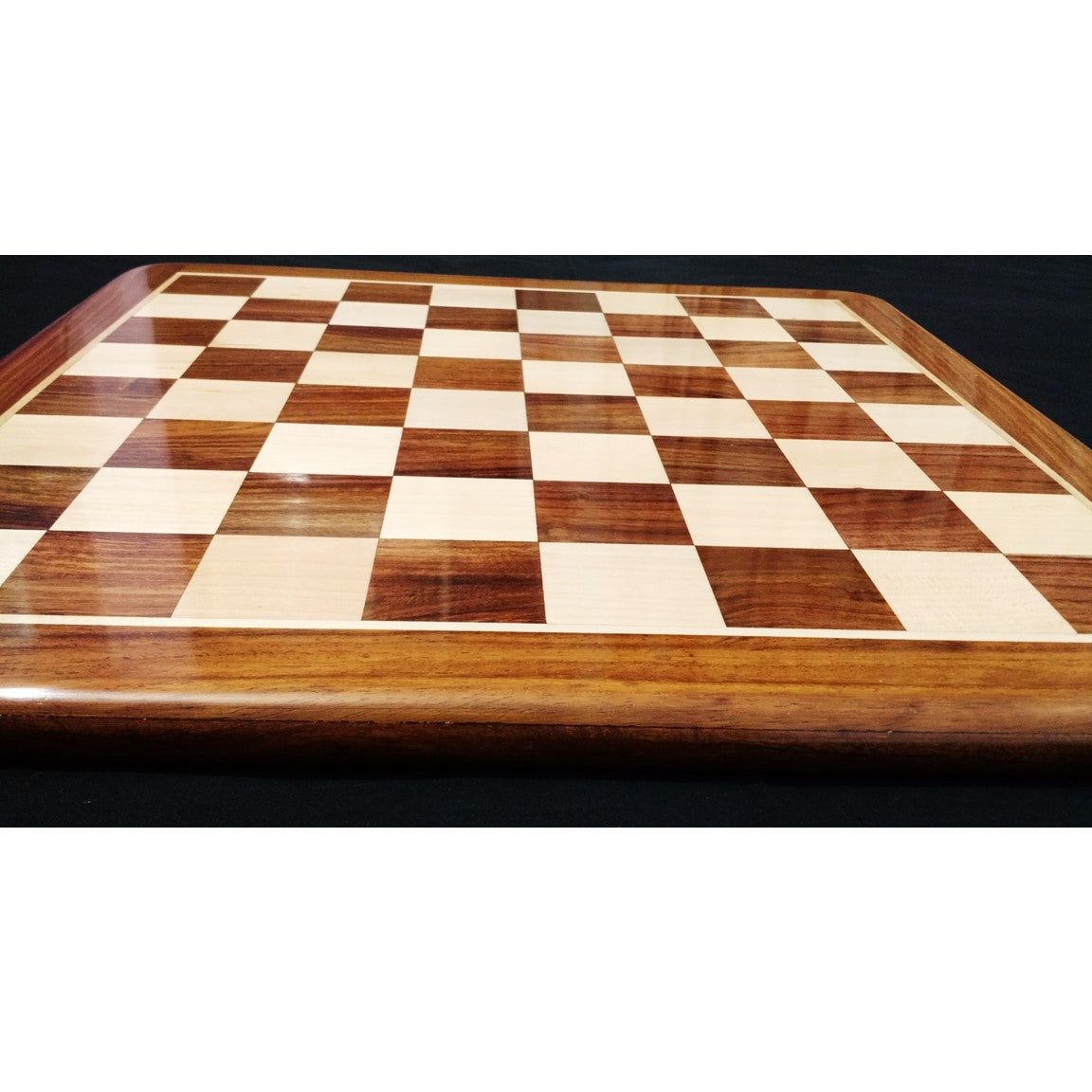 Inlaid 19" Wood Chess board -Golden Rosewood & Maple Wood From Royal Chess Mall