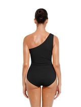 Cut-Out One-Shoulder Shapewear Swimsuit from HeyShape