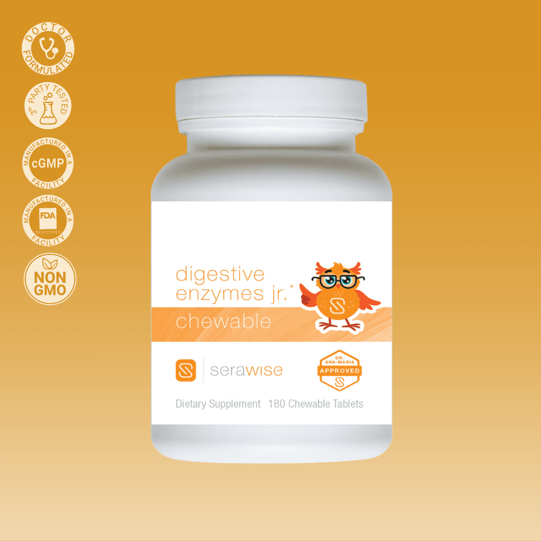 Digestive Enzymes Jr. Chewable - 180 Tablets from Serawise