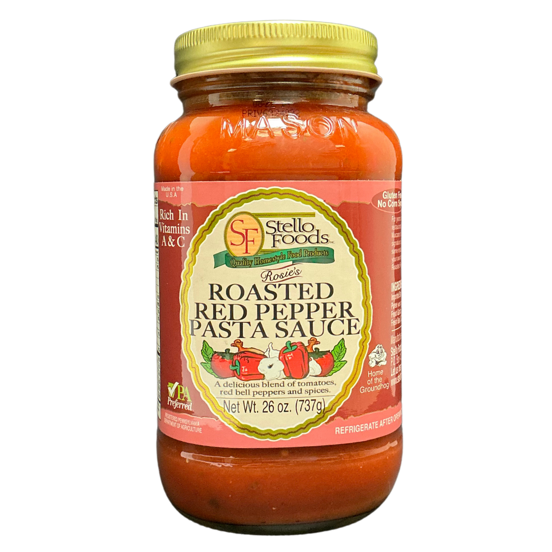 Stello Foods - Rosie's Roasted Red Pepper Spaghetti Sauce 26oz from Stello Foods