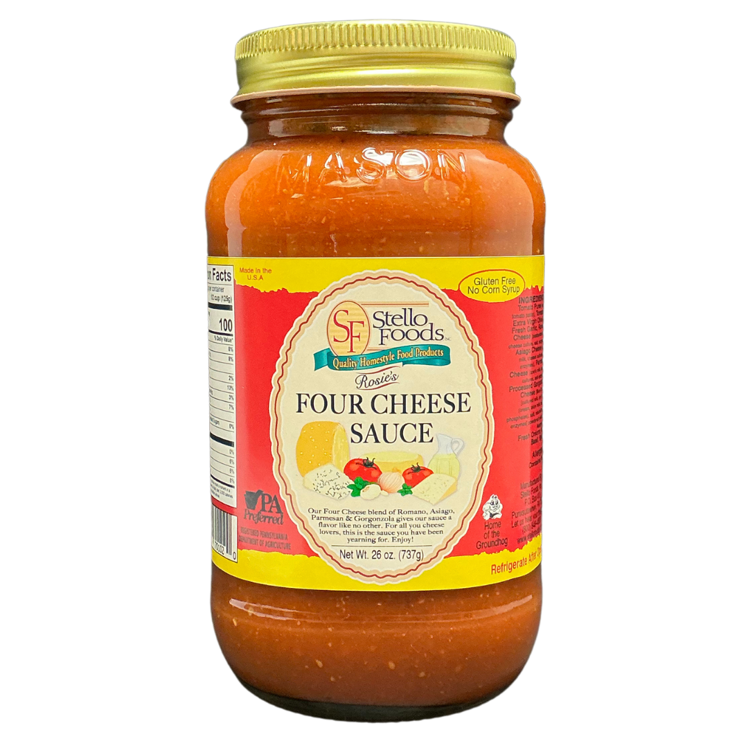 Stello Foods - Rosie's Four Cheese Pasta Sauce 26 oz From Stello Foods
