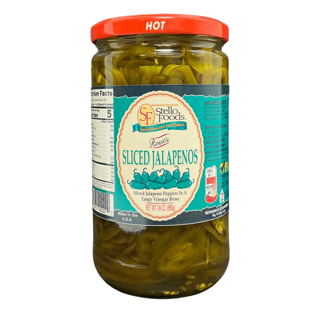 Stello Foods - Rosie's Jalapeños Sliced 24 oz from Stello Foods