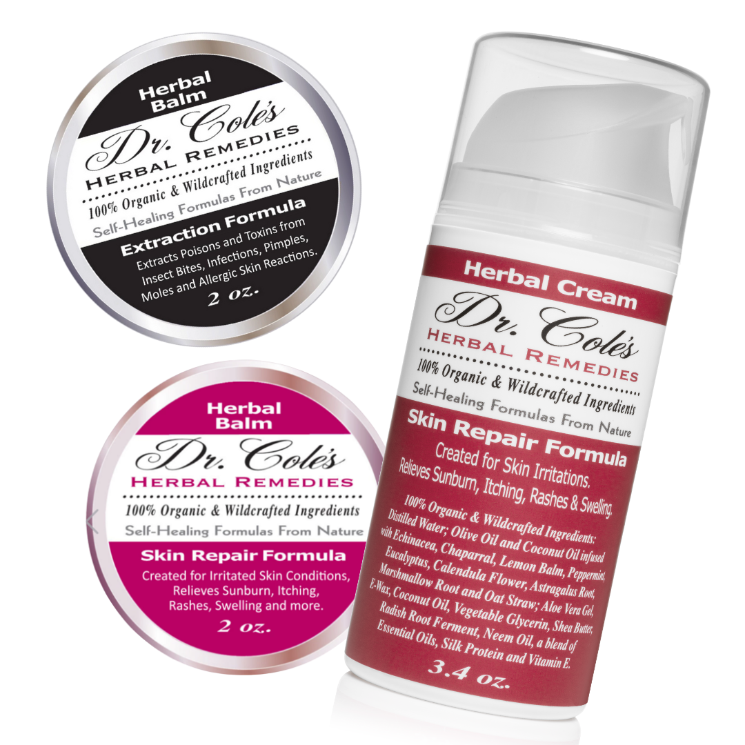 Skin Repair and Extraction Balm Bundle from COLEHERBALS