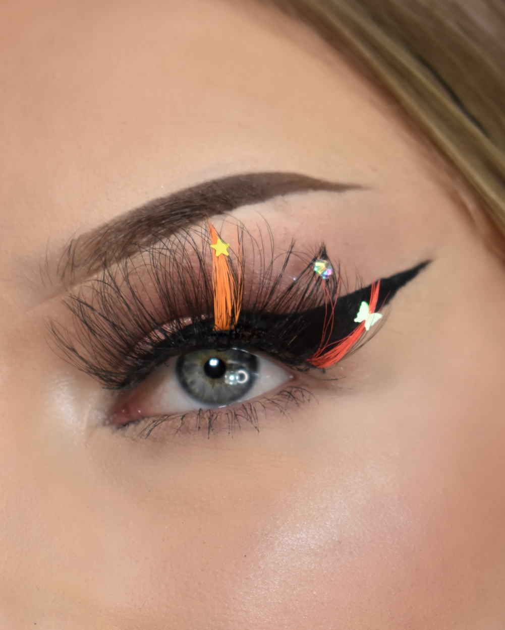 Sorbet Sparkle - Faux Mink Glam Glitter & Rhinestone Glitter Lashes from Lunautics