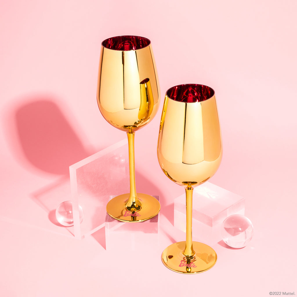 Barbie™ x Dragon Glassware® Dreamhouse™ Wine Glasses from Dragon Glassware
