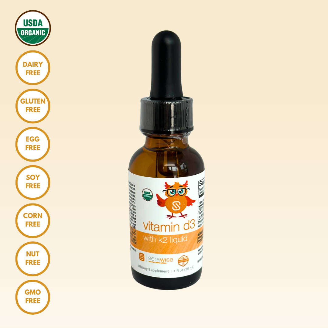 Organic Liquid Vitamin D3 with K2 from Serawise