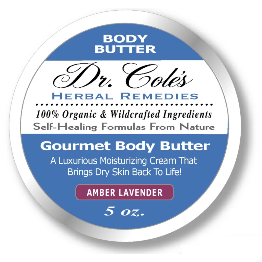 Dr. Cole's Gourmet Body Butter - AMBER LAVENDER From Dr. Cole's Herbal Remedies