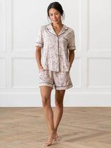 Women's Bamboo Stretch-Knit Short Sleeve Pajama Set from Cozy Earth