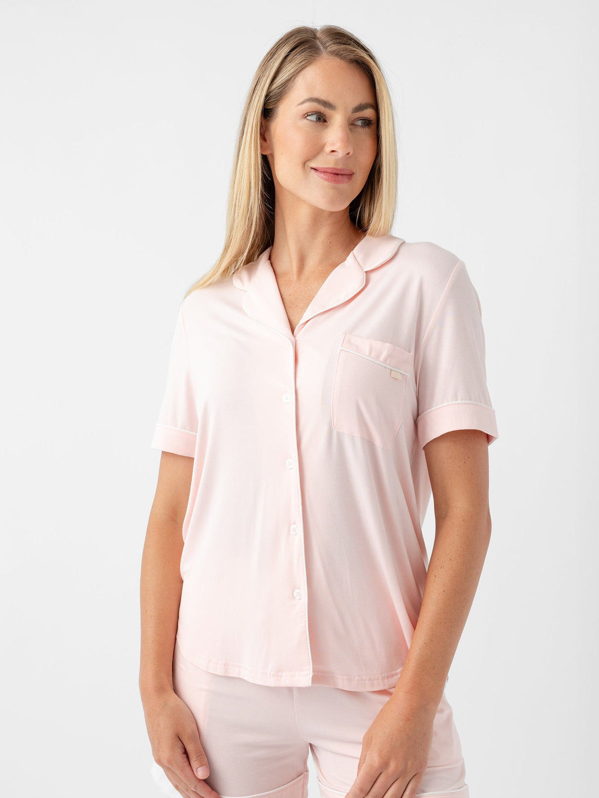 Women's Bamboo Stretch-Knit Short Sleeve Pajama Set from Cozy Earth