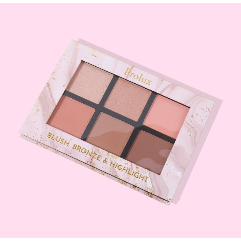 Prolux Blush Bronze Highlight Palette From Prolux Cosmetics