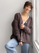Oversized Cable Knit Cardigan from Cozy Earth
