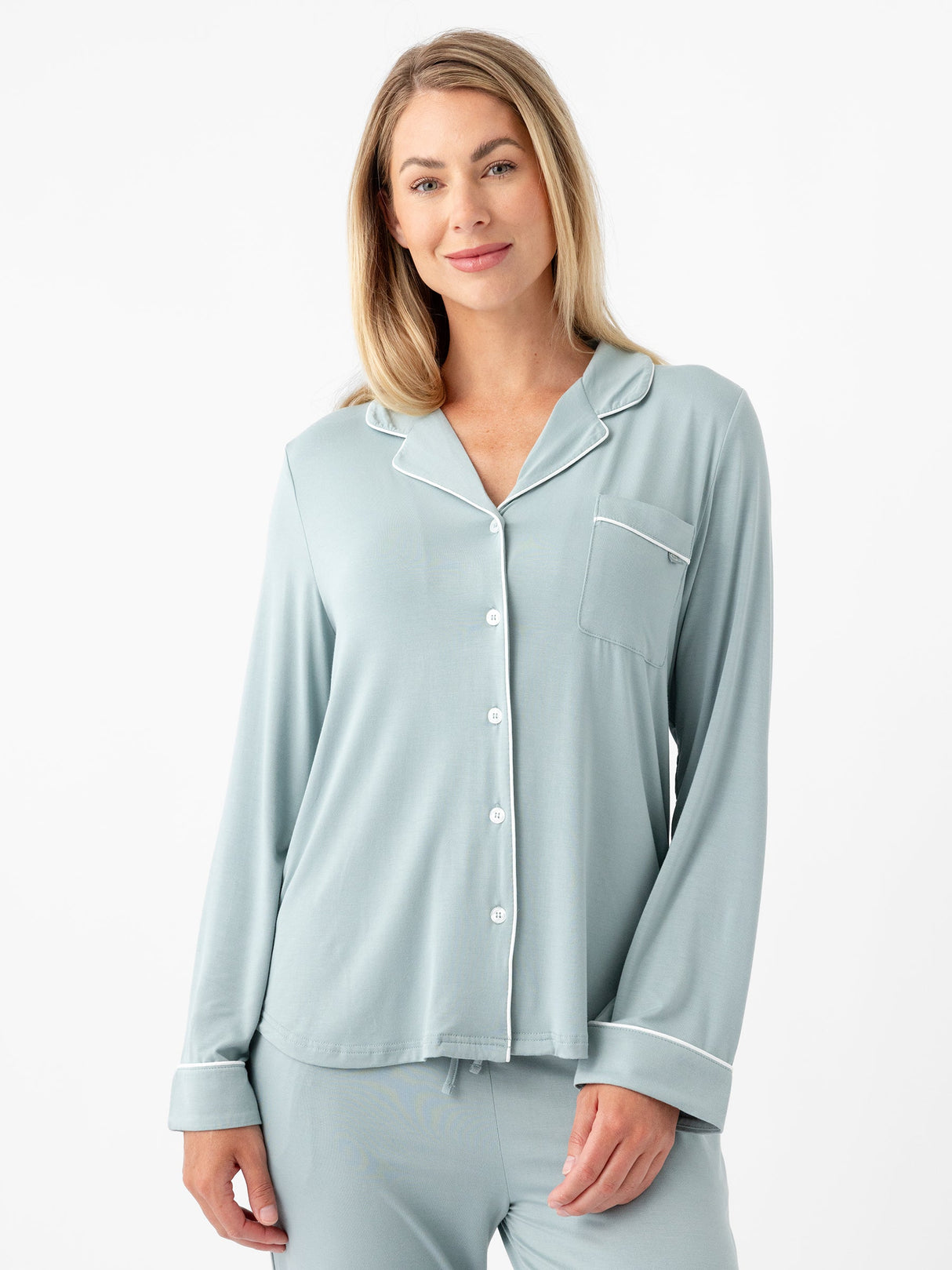Women's Bamboo Stretch-Knit Long Sleeve Pajama Set from Cozy Earth