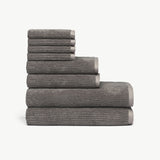 Ribbed Terry Bath Towel Set from Cozy Earth