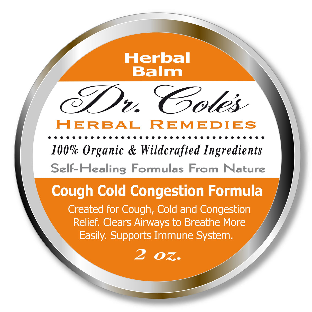 Dr. Cole’s Organic Cough Cold Congestion Relief Balm from COLEHERBALS