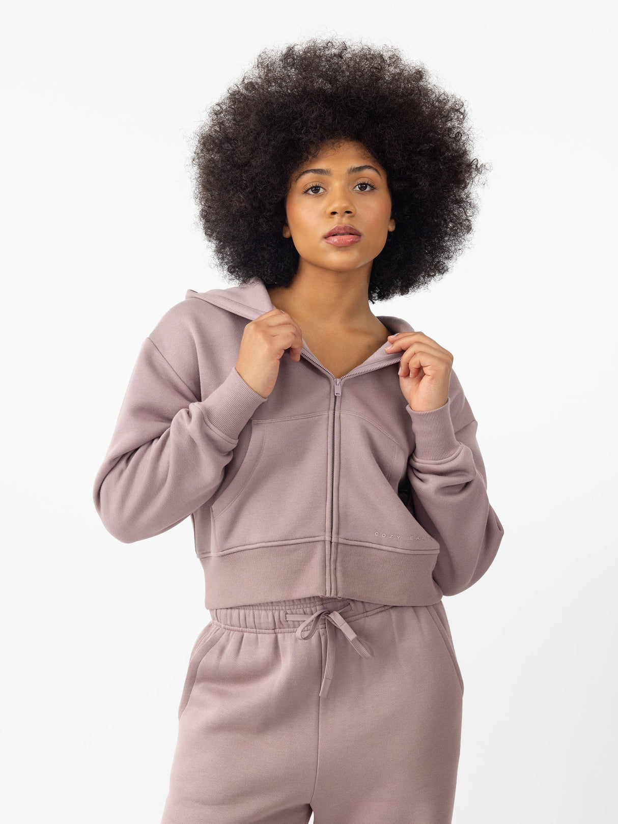 Women's CityScape Cropped Full Zip from Cozy Earth