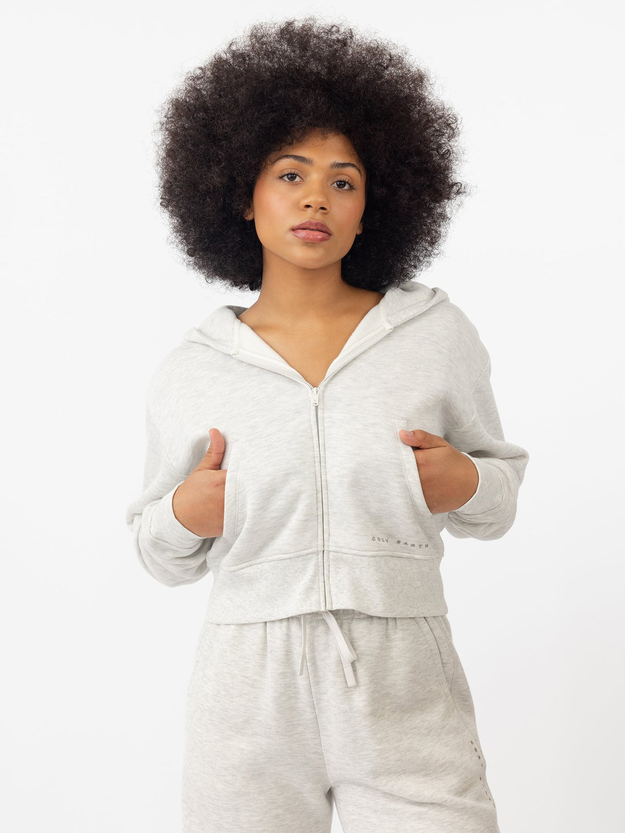 Women's CityScape Cropped Full Zip from Cozy Earth