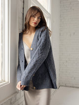 Oversized Cable Knit Cardigan from Cozy Earth