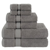 Salem Linen 6 Piece 100% Cotton Bath Towel Set From American Soft Linen