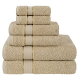 Salem Linen 6 Piece 100% Cotton Bath Towel Set From American Soft Linen