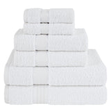 Salem Linen 6 Piece 100% Cotton Bath Towel Set From American Soft Linen