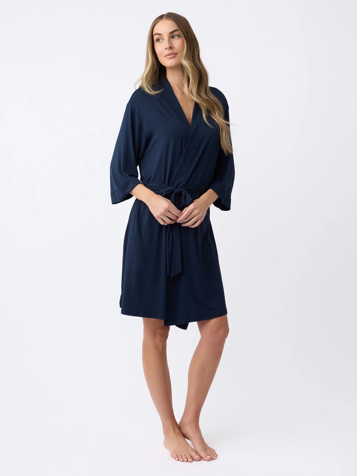 Women's Bamboo Stretch-Knit Kimono Robe from Cozy Earth