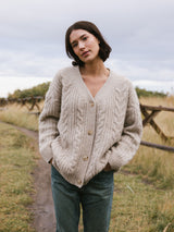 Oversized Cable Knit Cardigan from Cozy Earth