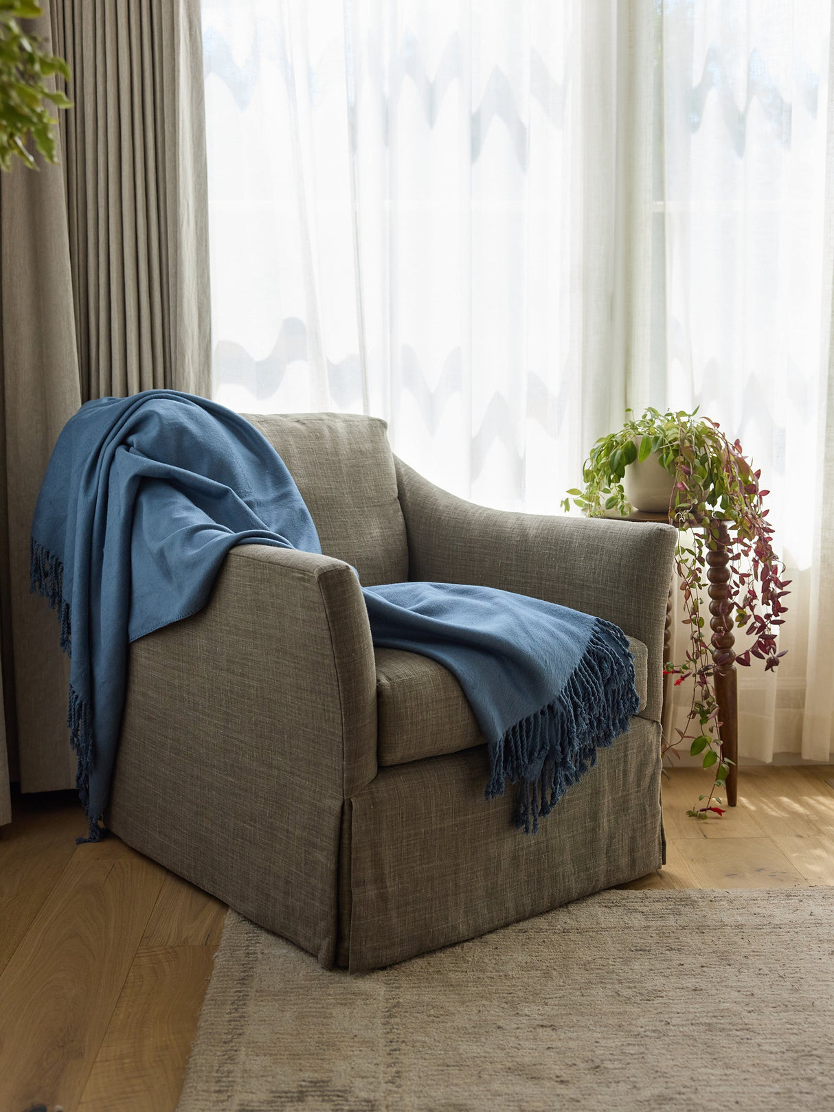 Bamboo Tassel Throw from Cozy Earth
